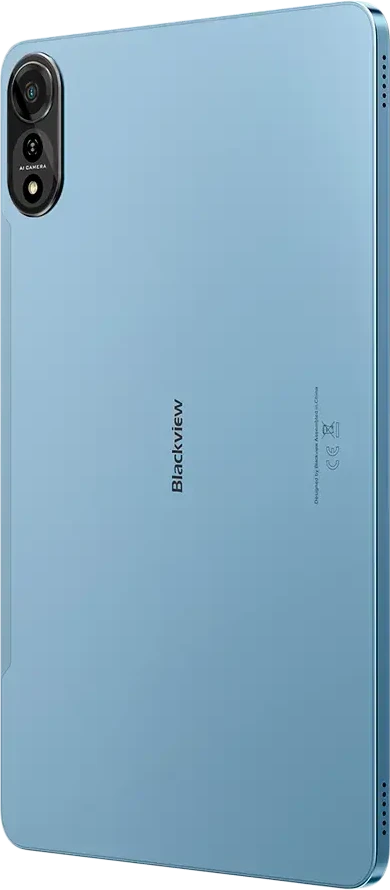 Planšetė Blackview MEGA 2 SET LTE 12 colių FHD+IPS 1200x2000 60Hz 12GB+256GB Unisoc T615 aštuonių branduolių 1.6GHz kamera Priekinė 8MP Galinė 16MP 9000mAh+Įkrovimas 18W Greitas / Kabelis Plėvelė Dėklas Rašiklis Pelė Klaviatūra EN Netflix HD Android 15 Ice Mėlyna