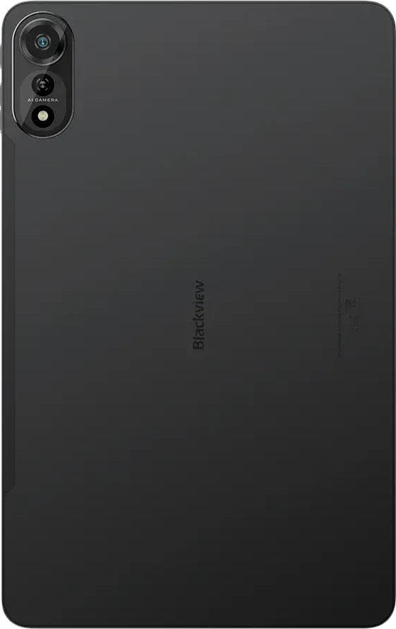 „Blackview MEGA 2 SET LTE“ 12 colių FHD+IPS 1200x2000 60Hz 12GB+256GB Unisoc T615 aštuonių branduolių 1,6 GHz kamera Priekinė 8MP Galinė 16MP 9000mAh+Įkrovimas 18W Greitas / Kabelis Plėvelė Dėklas Rašiklis Pelė Klaviatūra EN Netflix HD Android 15 Celestial Pilkas