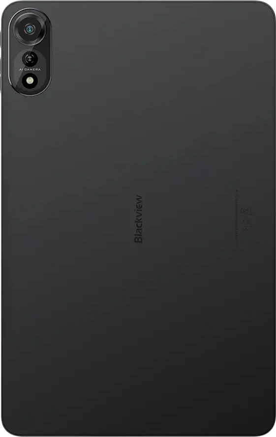 Planšetė Blackview MEGA 2 WiFi 12 colių FHD 1200x2000 90Hz 12GB + 256GB Allwinner A733 aštuonių branduolių 2.2GHz kamera Priekinė 8MP Galinė 16MP 9000mAh be įkrovimo Netflix HD TUV Rheiland Android 15 Celestial Gray