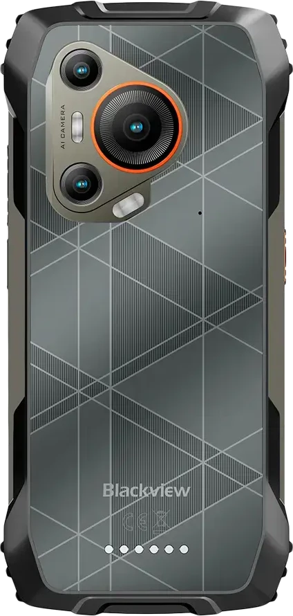 Blackview Rugged BL7000 Dvigubas 5G 6.78" FHD+IPS 1080x2460 8Gb+256Gb MT6835V Aštuonių branduolių 2.4GHz kamera Priekinė 32MP Galinė 50+20MP Naktinio matymo NFC Pirštinių režimas DI 7500mAh Be įkrovimo Android 15 Juodas