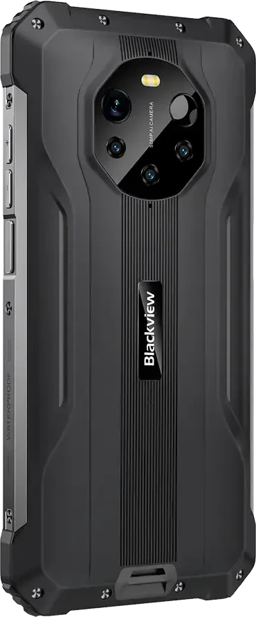 Blackview Rugged BL8800 Dual 5G Pro 6.58" FHD+IPS 1080x2408 8GB/128GB, MT6833V aštuonių branduolių procesorius 2.2GHz, 16MP priekinė/5MP+50MP galinė kamera FLIR terminė kamera Baterija 8380mAh C tipo Android 11 Pirštų atspaudų skaitytuvas Dviguba SIM kortelė SD kortelės lizdas NFC Nėra įkroviklio MIL-STD-810H Juodas