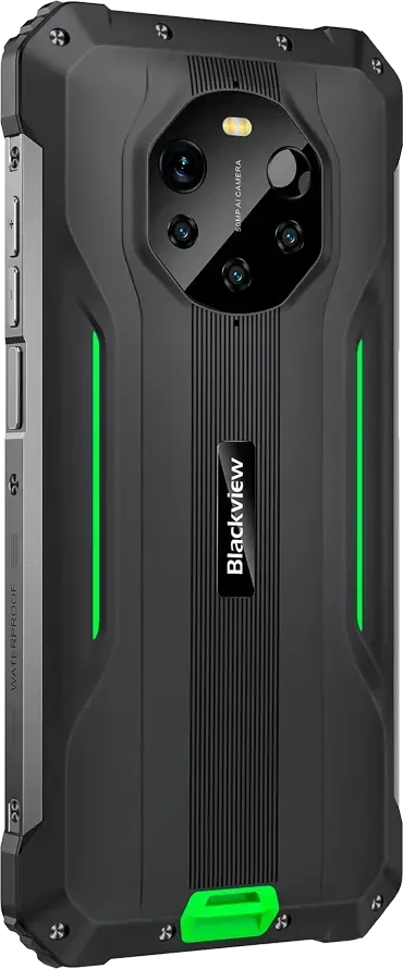 Blackview Rugged BL8800 Dual 5G Pro 6.58" FHD+IPS 1080x2408 8GB/128GB, MT6833V Octa-core 2.2GHz, 16MP Priekinė/5MP+50MP Galinė Kamera FLIR terminė kamera Baterija 8380mAh Type-C Android 11 Pirštų atspaudų skaitytuvas Dviguba SIM kortelė NFC Įkroviklis MIL-STD-810H Žalias