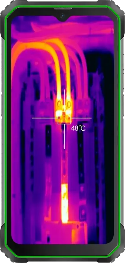 Blackview Rugged BL8800 Dual 5G Pro 6.58" FHD+IPS 1080x2408 8GB/128GB, MT6833V Octa-core 2.2GHz, 16MP Priekinė/5MP+50MP Galinė Kamera FLIR terminė kamera Baterija 8380mAh Type-C Android 11 Pirštų atspaudų skaitytuvas Dviguba SIM kortelė NFC Įkroviklis MIL-STD-810H Žalias