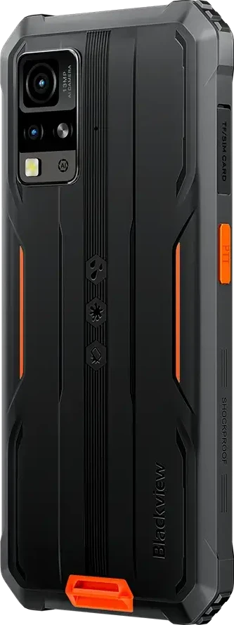 Blackview Rugged BV4800Pro LTE 6.56" HD+IPS 720x1612 60Hz GORILLA GLASS 5 T606 Aštuonių branduolių 1.6GHz 4GB/128GB KAMERA Priekinė 8MP Galinė 16MP+2MP 5180mAh Android 15 5180mAh Be įkroviklio Oranžinis