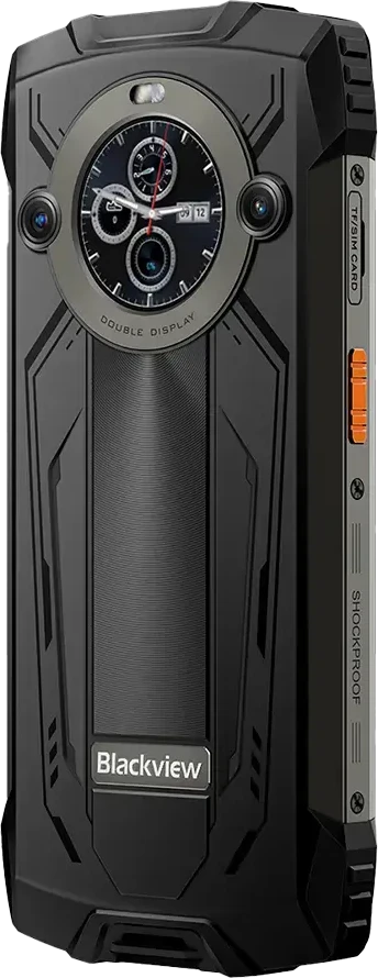 Blackview Tvirtas BV8200 LTE 6,5 colio FHD+IPS 1080x2400 120Hz Corning 3th + 1,3 colio 360x360 12+256GB MT8781 Aštuonių branduolių 2,2 GHz 8800mAh Be įkroviklio CAM Priekinė 32 MP Galinė 50+13 MP IP68/IP69K/MIL-STD-810H NFC Pirštų atspaudų skaitytuvas Juodas