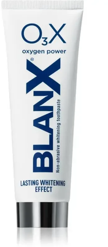 BlanX O3X Pro Shine Whitening Toothpasta balinanti dantų pasta su aktyviuoju deguonimi 75ml