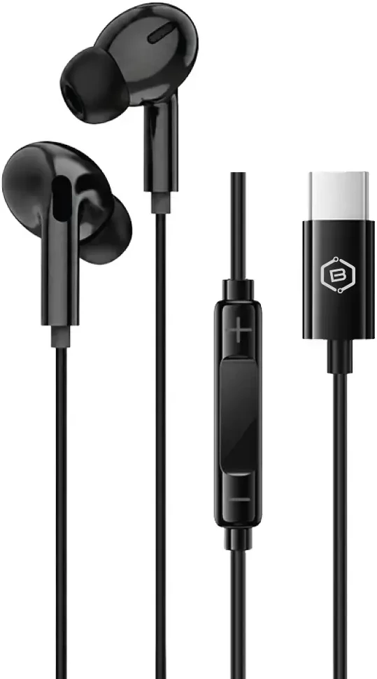 Blavec ausinės to ear BHS-01 su mikrofonu Type C (DAC) (BHS01-B) juodos spalvos