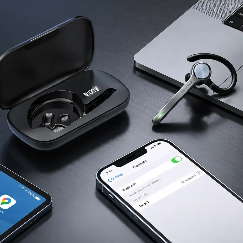 Blavec Bluetooth laisvų rankų įranga Talk 1 Multipoint (BHTA1-B) juodos spalvos