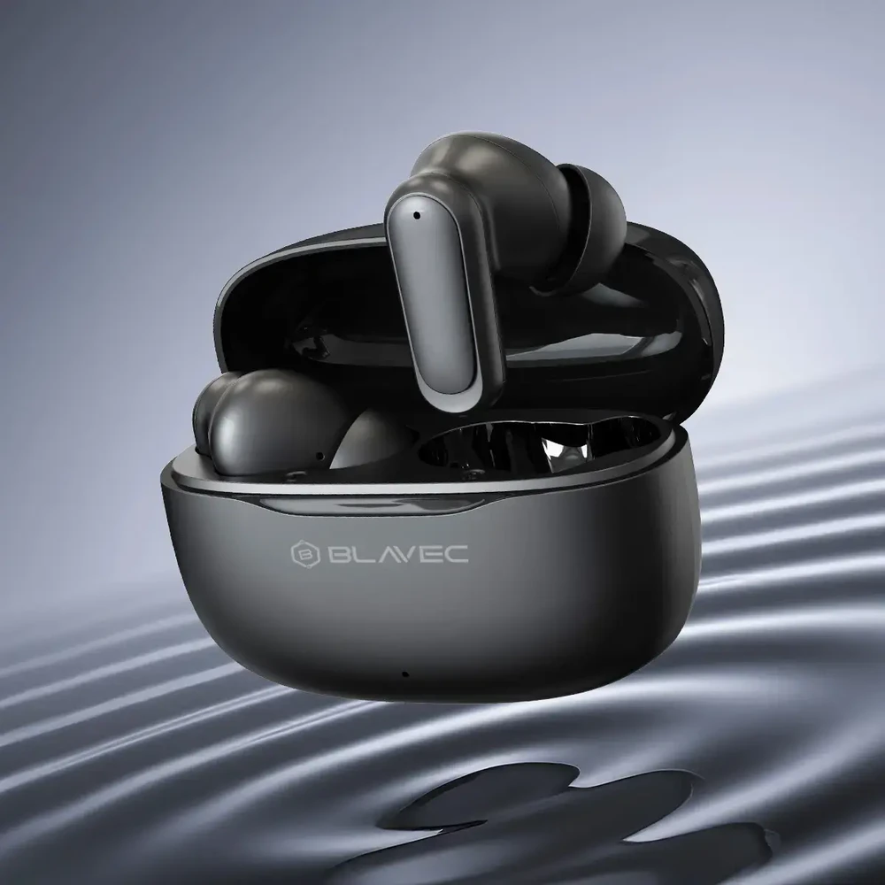 Blavec ausinės Bluetooth TWS BW-08 Speak AI (BW08SA-B) juodos spalvos