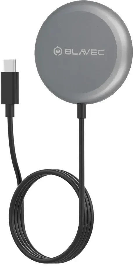 Blavec belaidis įkroviklis BQI-03 Qi2 15W magnetic Magsafe (BQI03-QI2MB) juodos spalvos