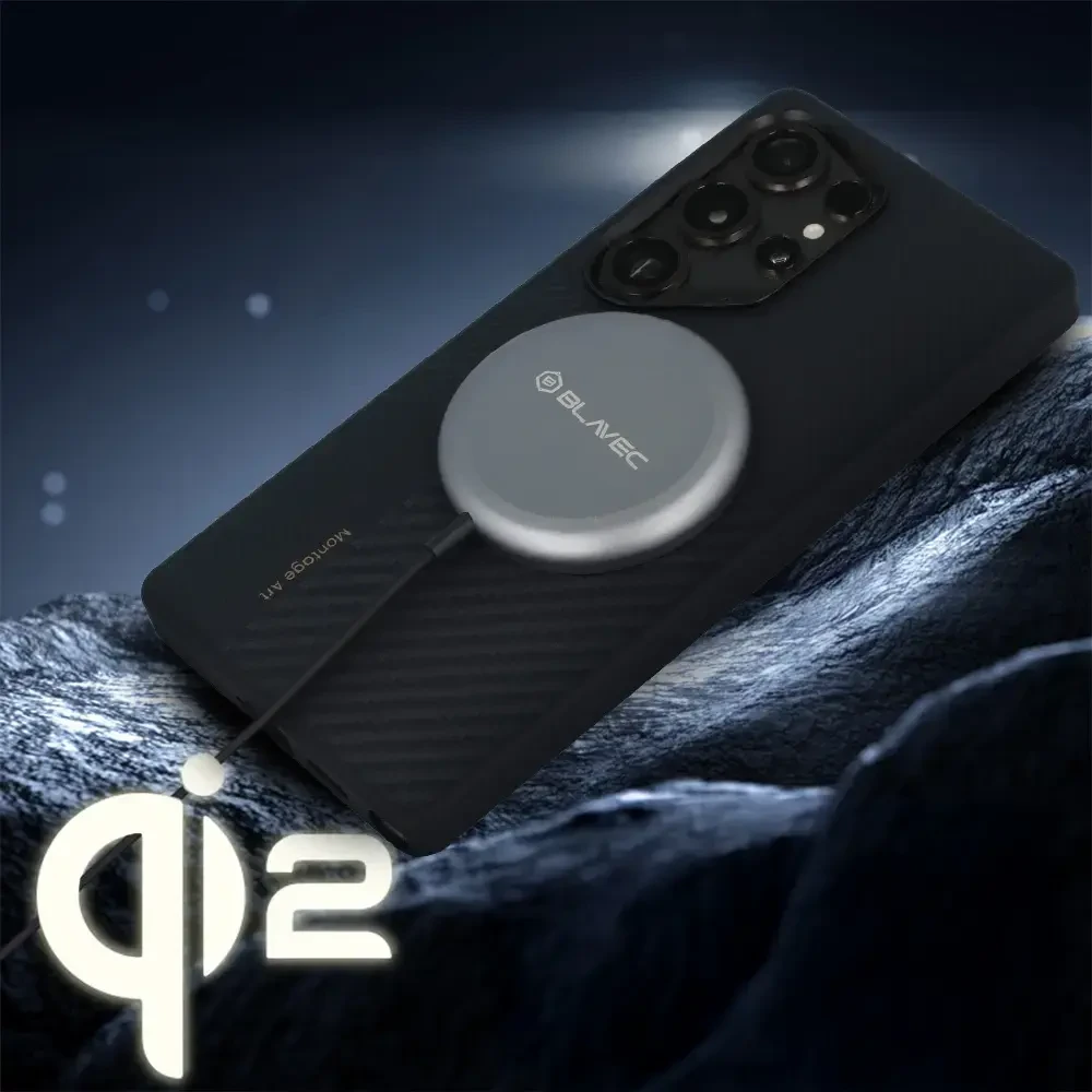 Blavec belaidis įkroviklis BQI-03 Qi2 15W magnetic Magsafe (BQI03-QI2MB) juodos spalvos