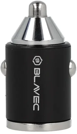 Blavec automobilinis įkroviklis BS-02B Aero – USB + Type C – QC 3.0 18W PD 30W (CCBS02BA-UCB) juodos spalvos