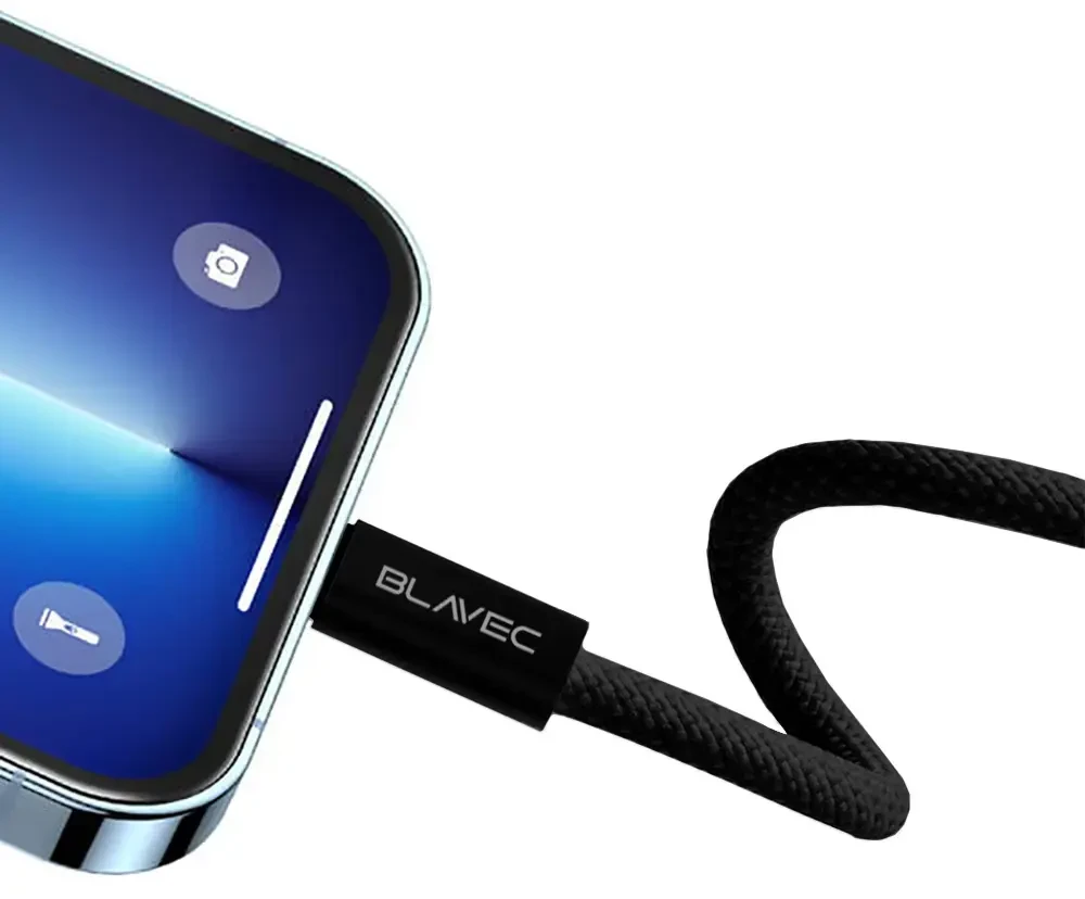 Blavec kabelis Candy pintas – C tipo į Lightning – PD 20W 2,4A 1 metras Apple CarPlay (CCA-CL24B10) juodas