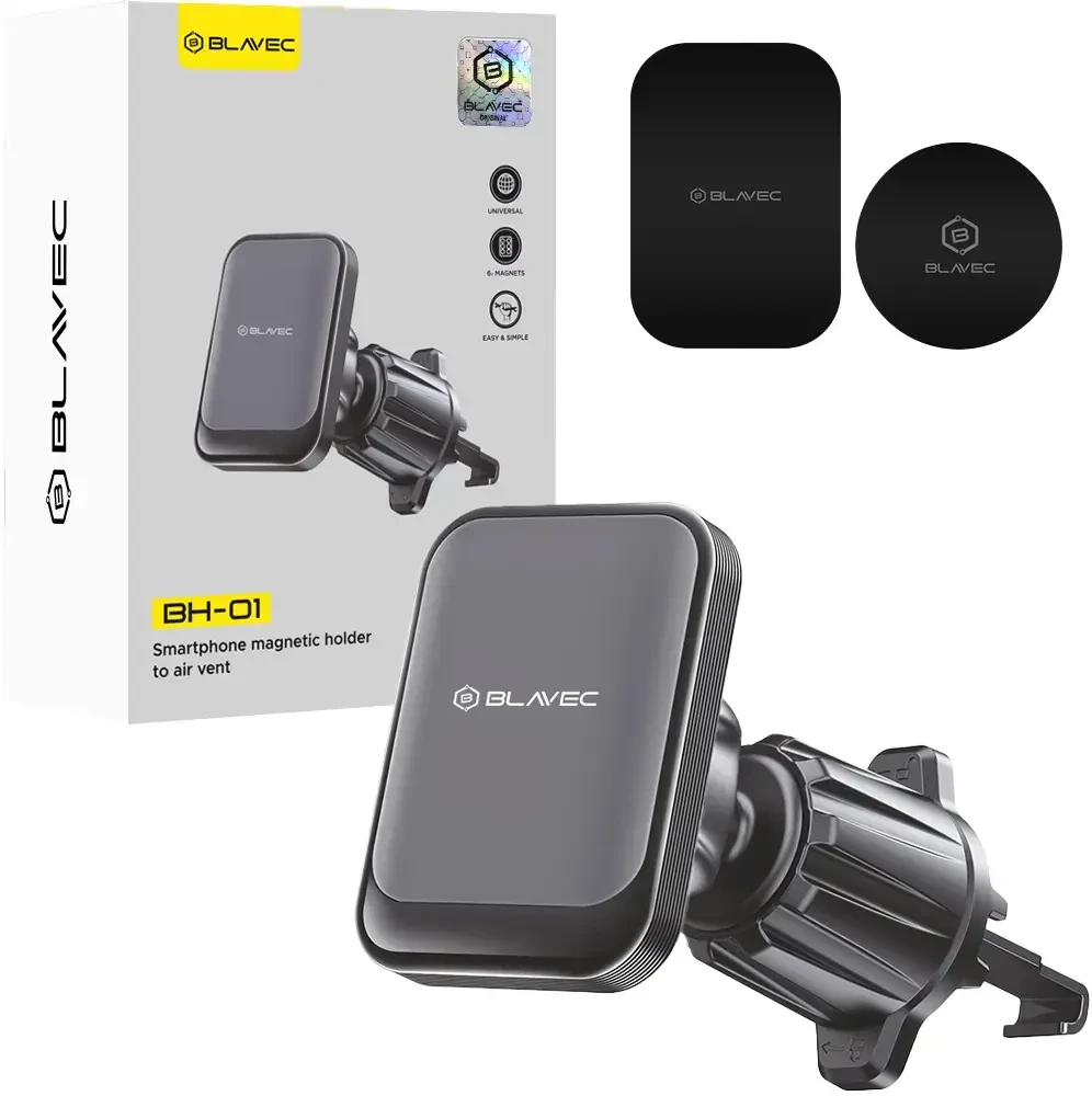 Blavec automobilinis laikiklis BH-01 magnetinis (BH01-MAVB) juodos spalvos