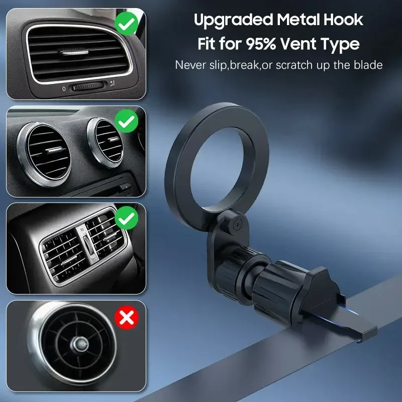 Blavec automobilinis laikiklis BH-03 magnetinis Ring (BH03-MAVRB) juodos spalvos