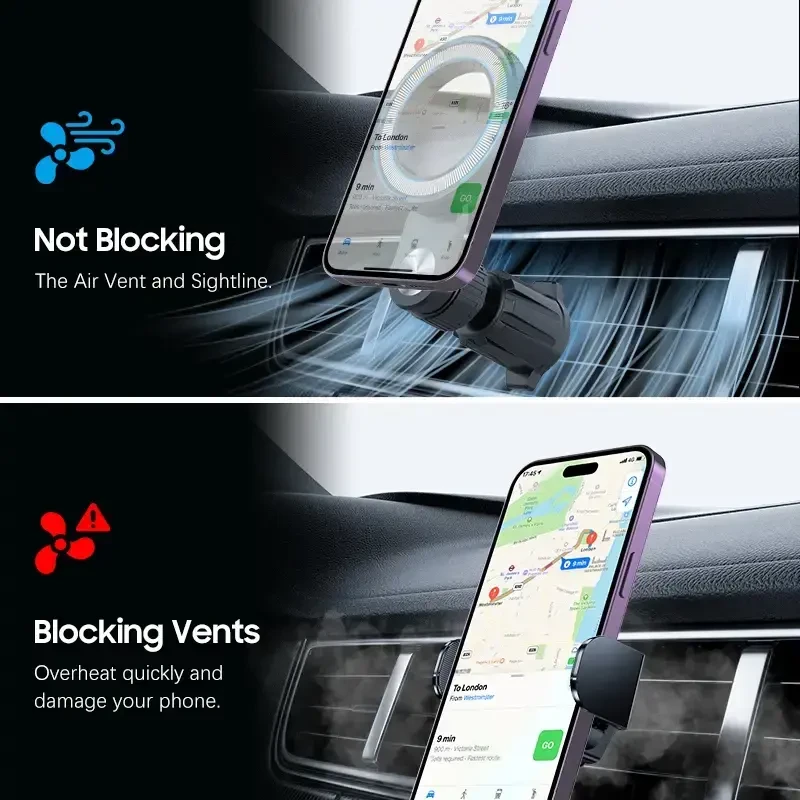 Blavec automobilinis laikiklis BH-03 magnetinis Ring (BH03-MAVRB) juodos spalvos