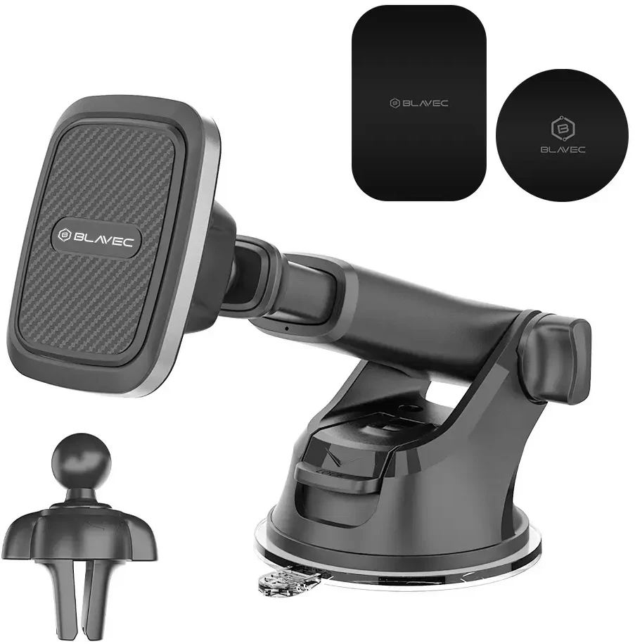 Blavec automobilinis laikiklis BH-06 magnetinis (BH06-MAVWSB) juodos spalvos