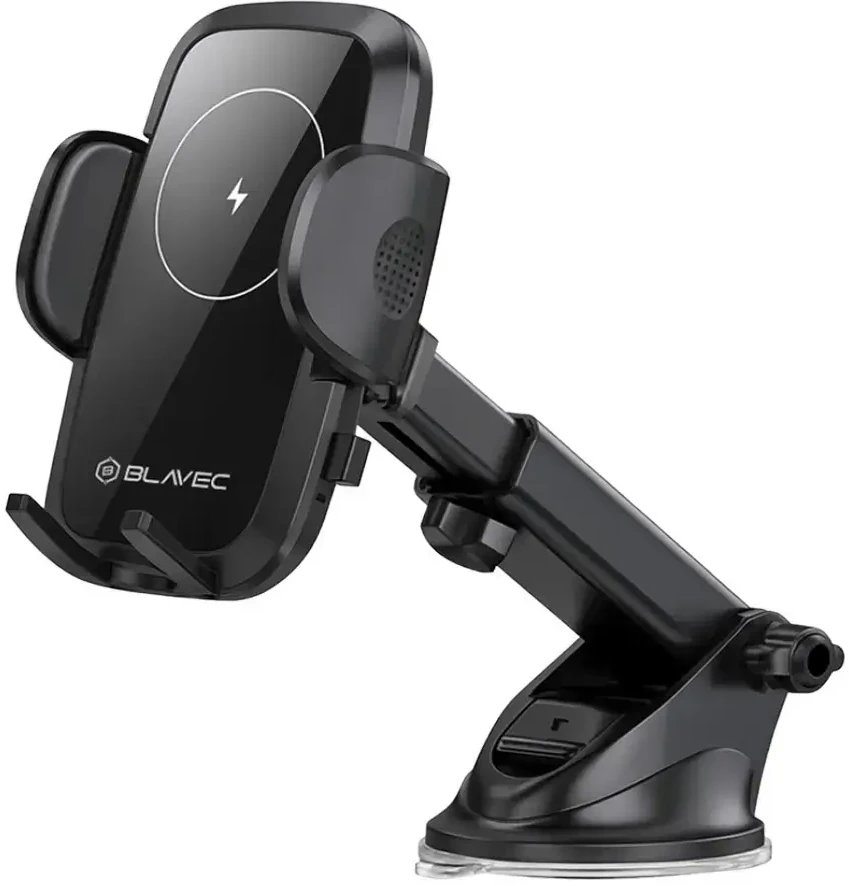 Blavec automobilinis telefono laikiklis su belaidžiu įkrovimu BHC-03 15W (BHC03-WIB) juodos spalvos