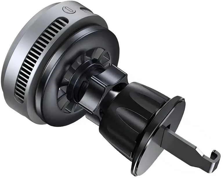 Blavec automobilio laikiklis BHC-05 Qi2.2 25W magnetiniu būdu nuimamas su indukciniu įkrovimu ir aktyviu vėsinimu oro išleidimo angoje (BHC05-MWIB) juodas