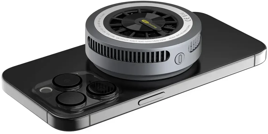 Blavec automobilio laikiklis BHC-05 Qi2.2 25W magnetiniu būdu nuimamas su indukciniu įkrovimu ir aktyviu vėsinimu oro išleidimo angoje (BHC05-MWIB) juodas
