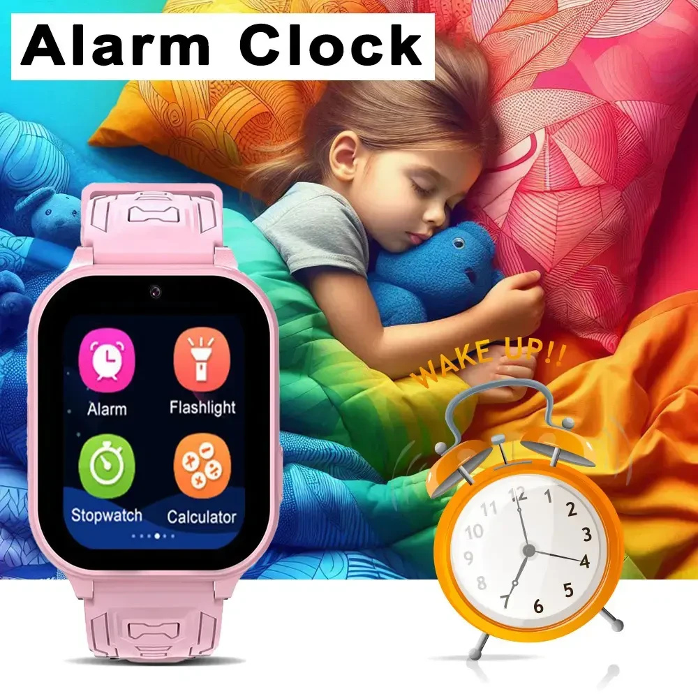 Blavec Išmanusis laikrodis K02 Kids GPS / 4G / SOS (SWK02-P) rožinės spalvos