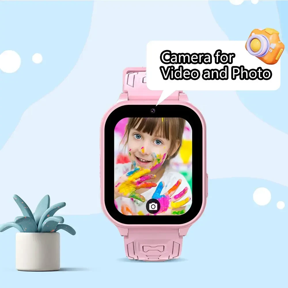 Blavec Išmanusis laikrodis K02 Kids GPS / 4G / SOS (SWK02-P) rožinės spalvos