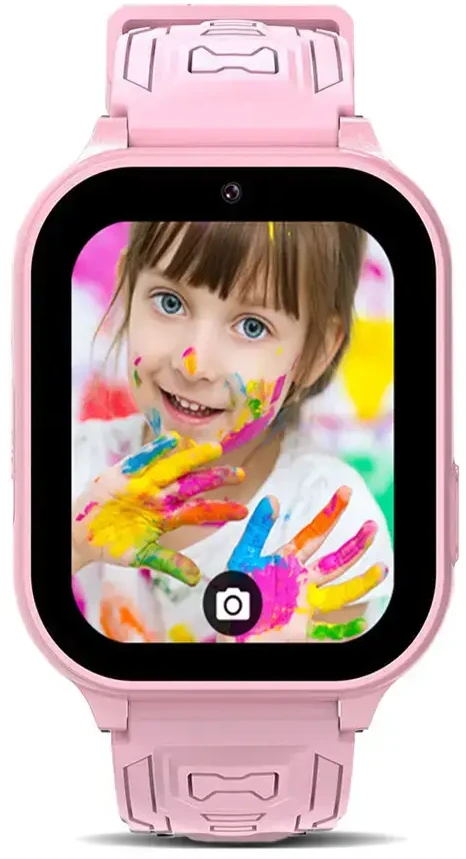 Blavec Išmanusis laikrodis K02 Kids GPS / 4G / SOS (SWK02-P) rožinės spalvos