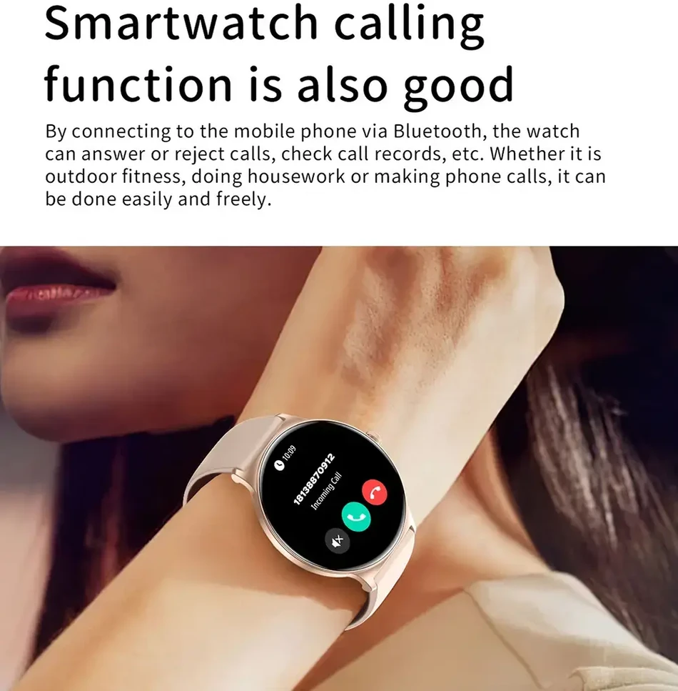 Blavec išmanusis laikrodis M01 Vesta HD AMOLED (SWM01-RG) rose auksinis