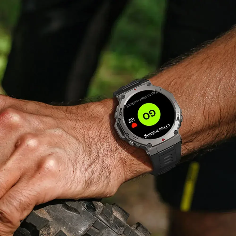 Blavec išmanusis laikrodis M-04 Falcon AMOLED GPS Voice Call (SWM04-GP) graphite + 1 band
