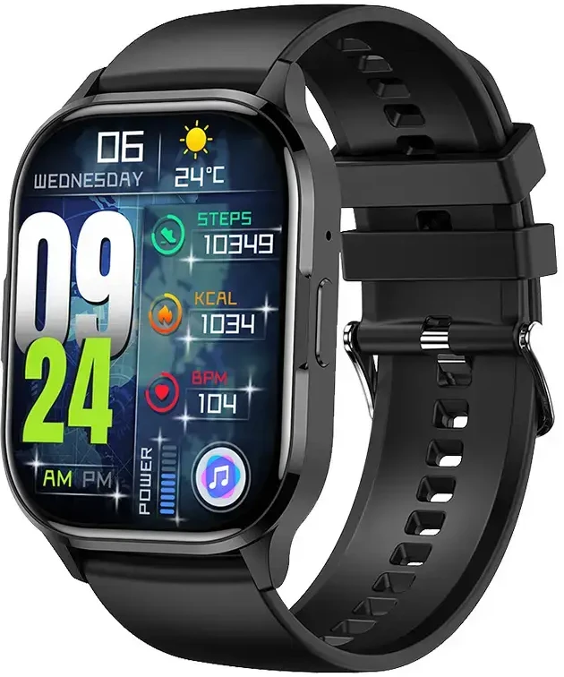 Blavec Išmanusis laikrodis W18 Hellia HD AMOLED (SWW18-B) juodos spalvos
