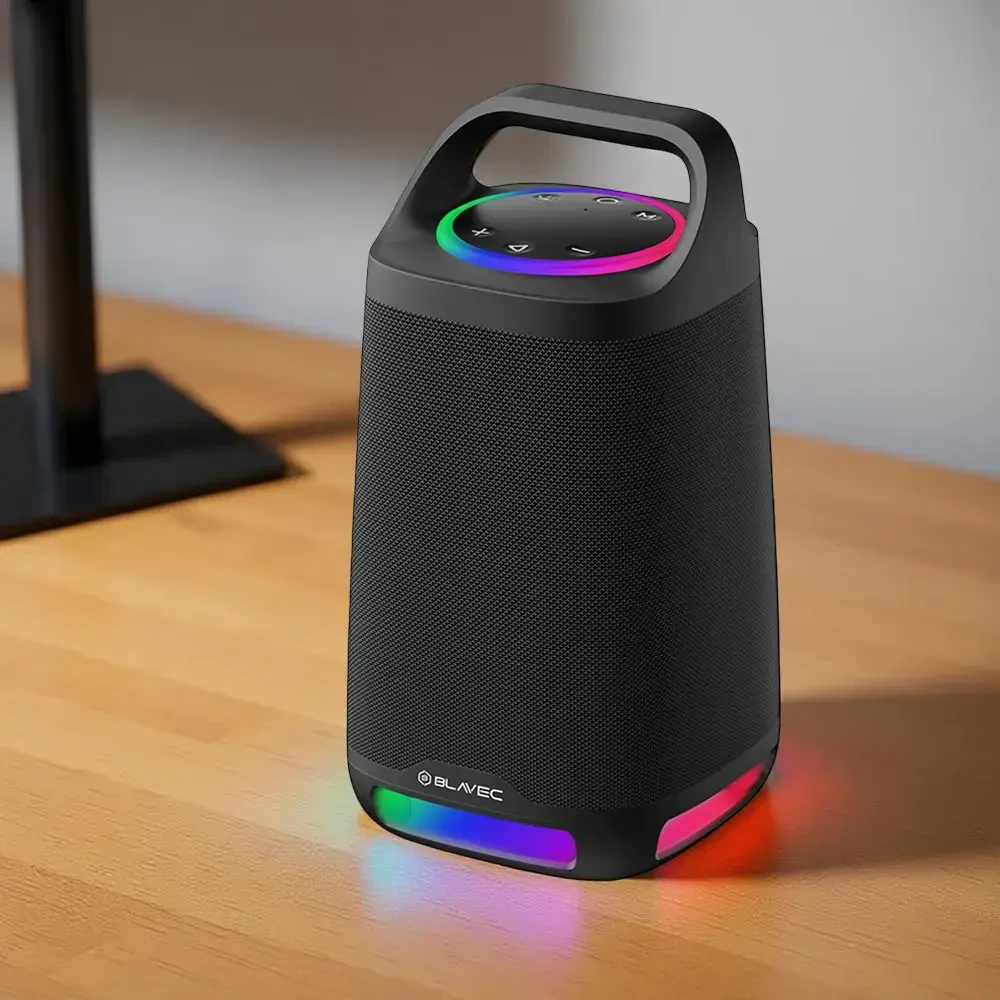 Blavec nešiojama Bluetooth kolonėlė TWS WS-01 Karaoke – 160W su mikrofonu (WS01-MB) juodos spalvos