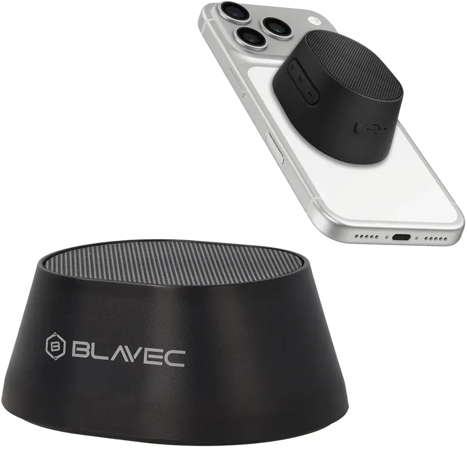 Blavec nešiojama kolonėlė Bluetooth TWS WS-03 Go Mag – 5W (WS03-B) juodos spalvos