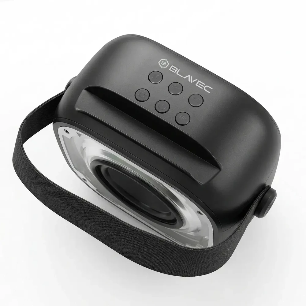 Blavec nešiojama bluetooth kolonėlė WS-08 Karaoke Idol – 8W su 2 mikrofonais (WS08-2MB) juodos spalvos