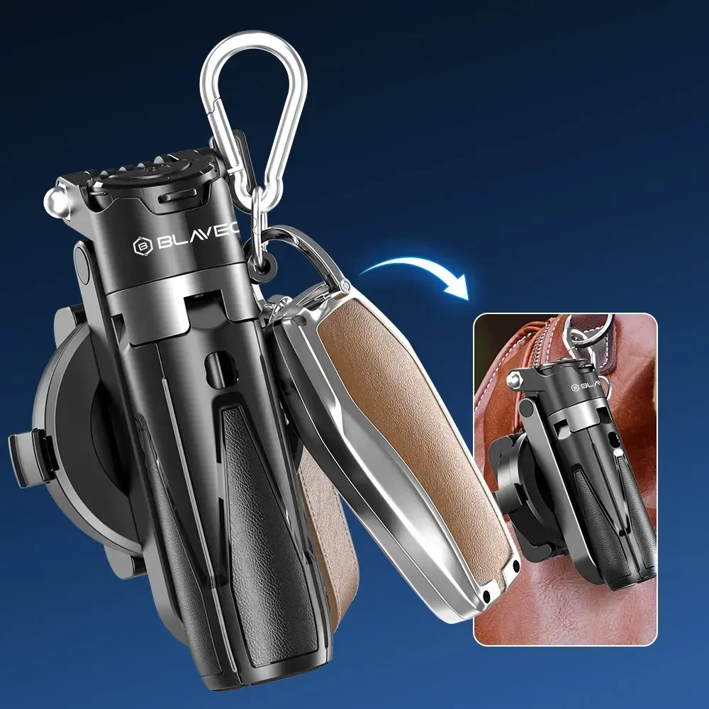 Blavec Selfie Stick Aliuminio Coco Mini P05 Magsafe tripod + distancinis + ištraukimas 0,41 metro (SSCMP05-MTRHB041) juodos spalvos