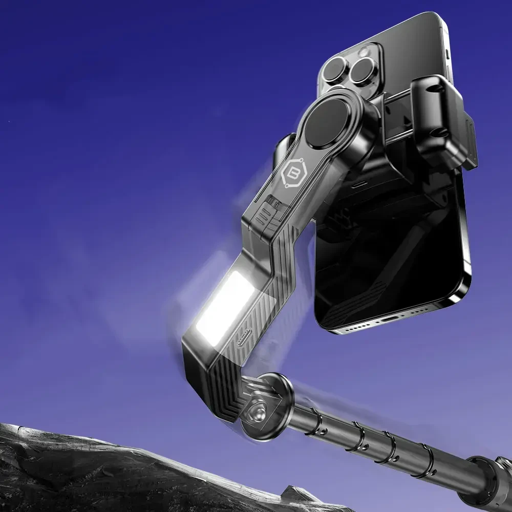 Blavec Selfie Stick Aliuminio Fusion P-10 Gimbal tripod + pilot 1 metras (SSFP10G-TRB10) juodos spalvos
