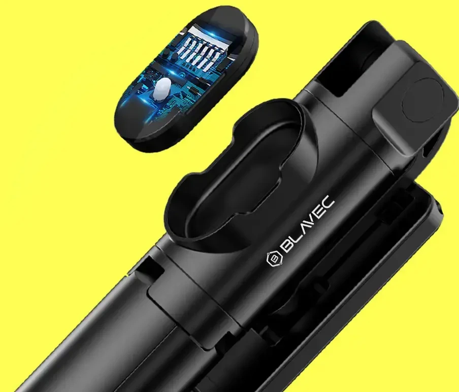 Oem Blavec asmenukių lazda Coco P02 trikojis + nuotolinio valdymo pultelis 0,7 m (SSCP02-TRB07) juodos spalvos