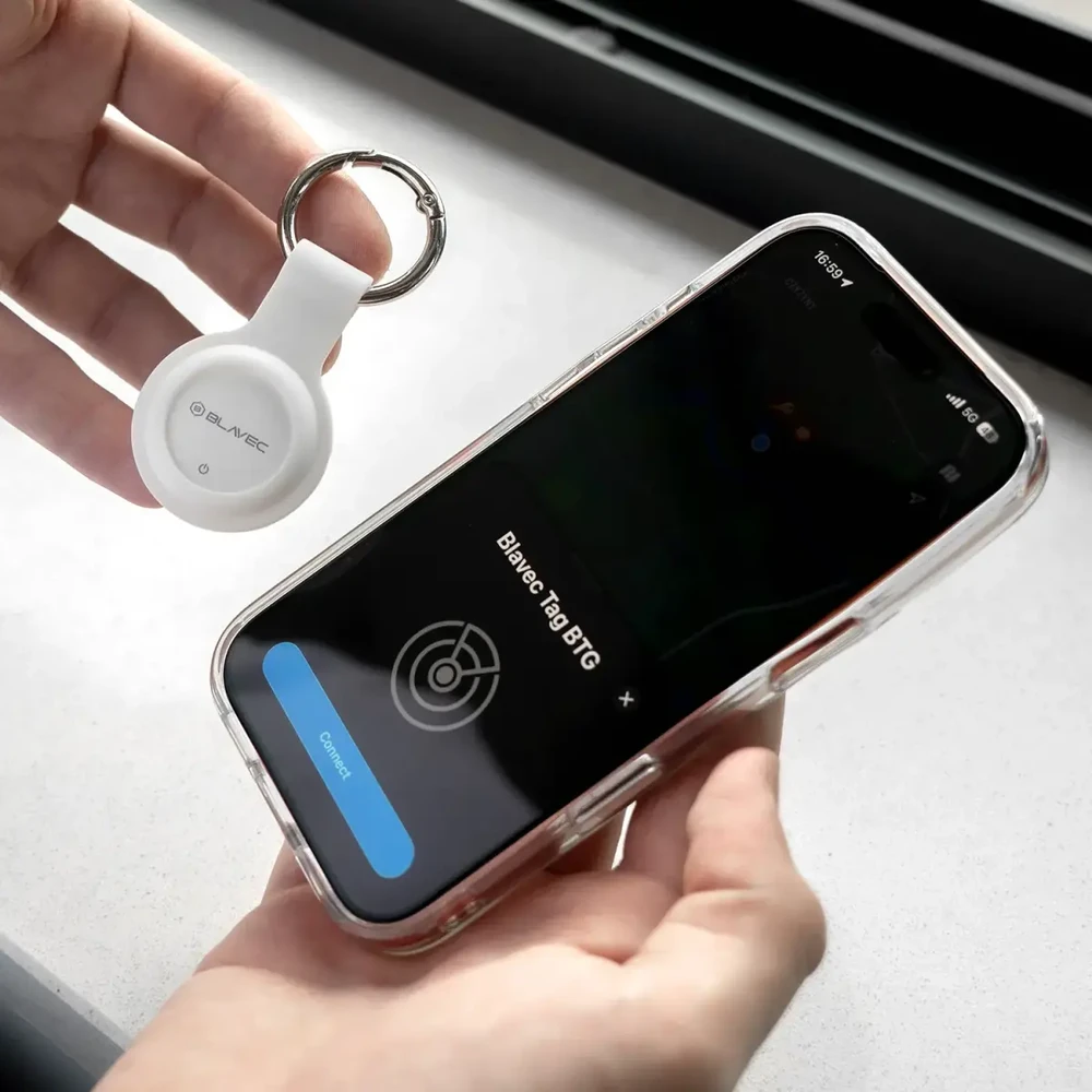 Blavec GPS sekimo įtaisas „Tracker“ BTG-03 – „Bluetooth Dual“ skirtas „Apple“ ir „Android“ (BTBTG03-W4), baltas – 4 vnt.