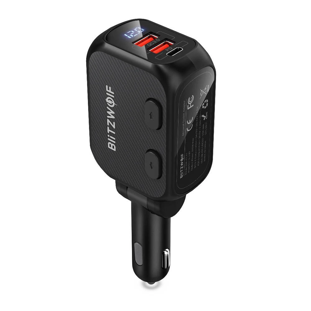 Kroviklis telefonui BlitzWolf 2xUSB, USB-C, 150W