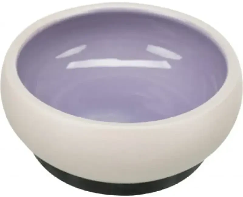 Trixie Bowl, katei, keraminis, 0,6 l / 14 cm, su guminiu pagrindu, įvairių spalvų