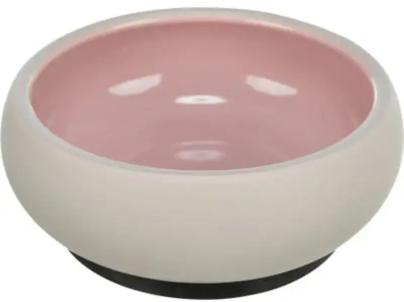 Trixie Bowl, katei, keraminis, 0,6 l / 14 cm, su guminiu pagrindu, įvairių spalvų
