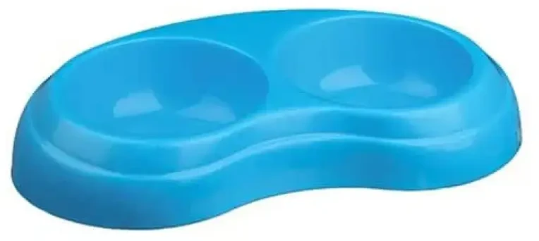 Trixie Plastikiniai dubenys, sunkūs 2 × 0,2 l / skersmuo 10 cm