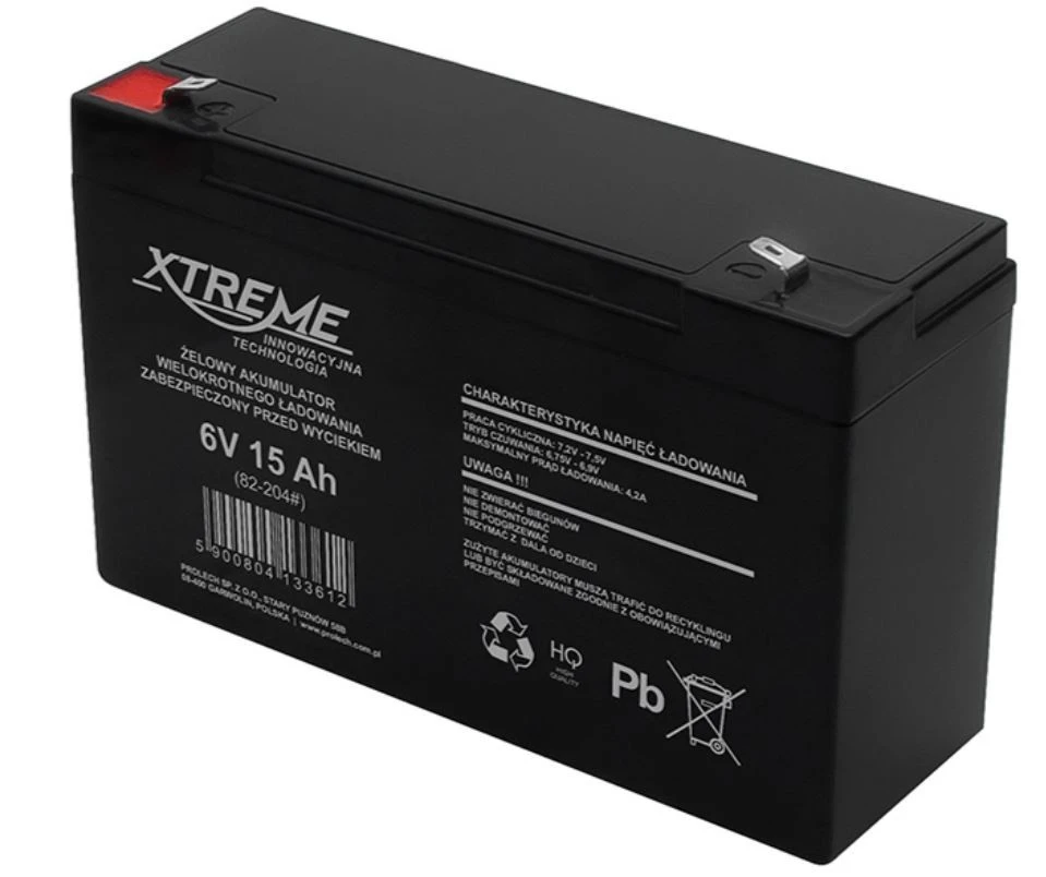 Blow 6V 15Ah XTREME gelio baterija