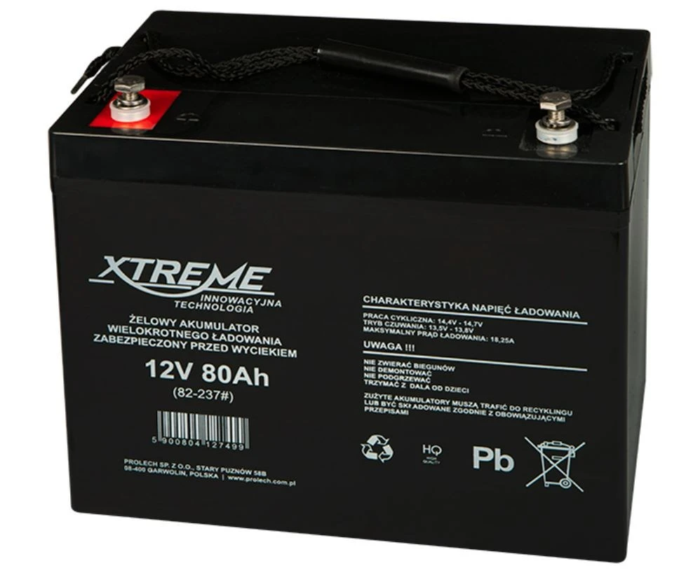 82-237# Švino akumuliatorius XTREME 12V 80Ah