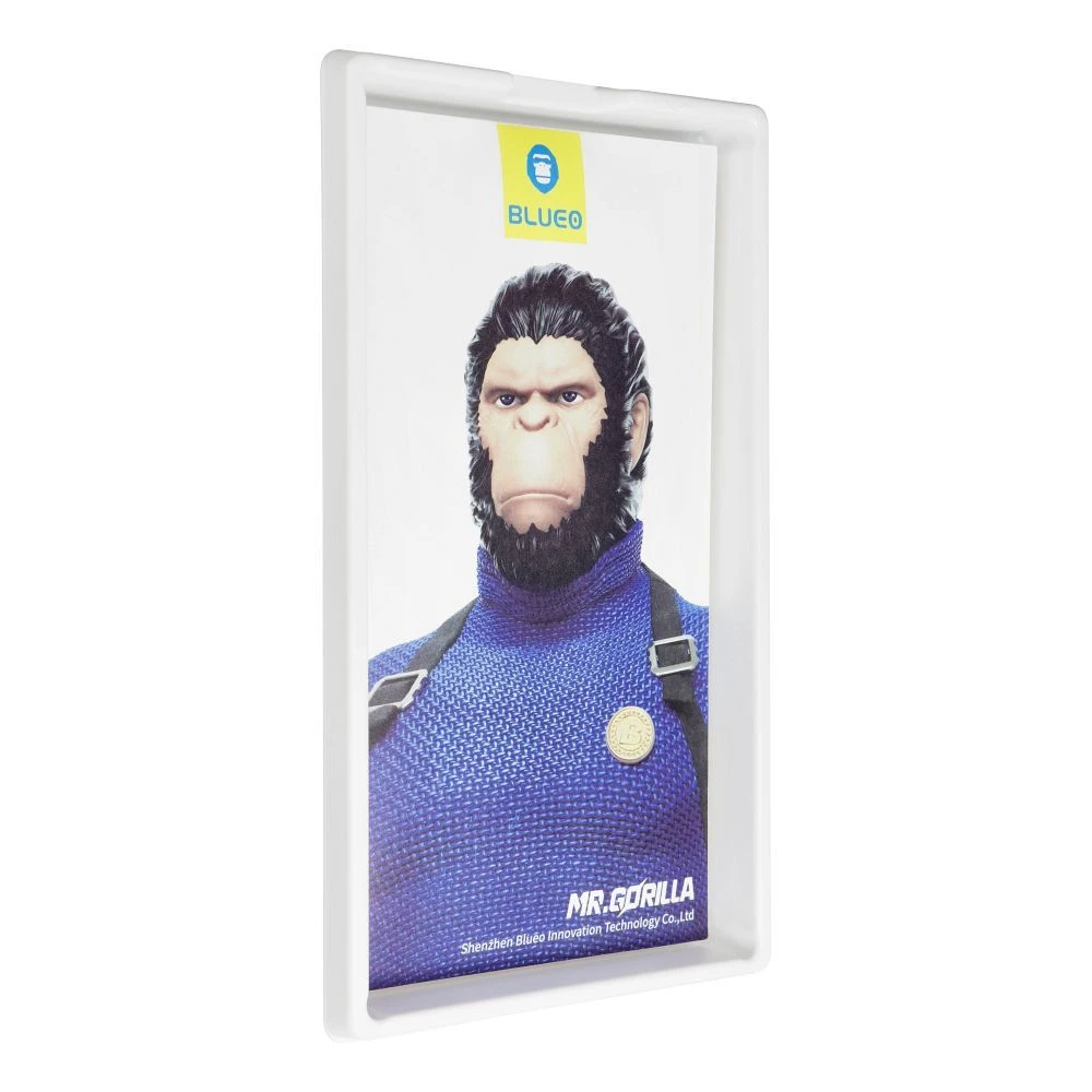 Blueo LCD apsauginis stikliukas 5D Mr. Monkey Glass (Strong HD) Apple iPhone 12 Pro Max juodas