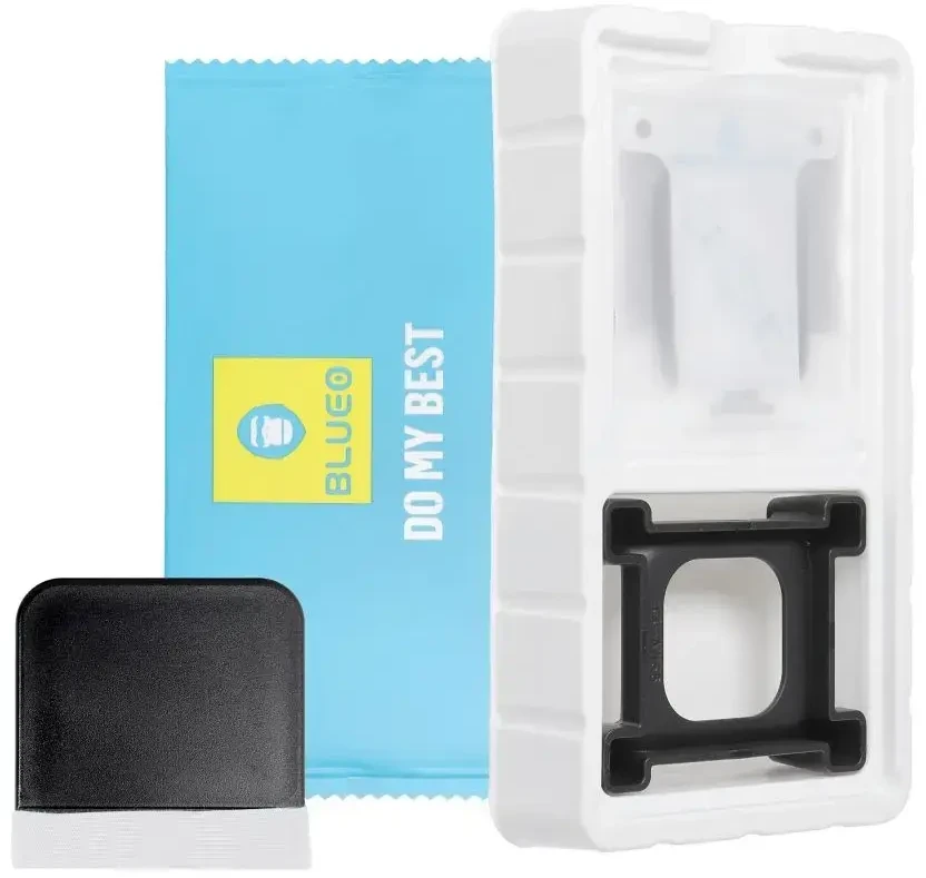 Blueo 5D Mr. Monkey Glass - skirtas Apple Watch SE / SE 2 44MM juodas (Strong HD)
