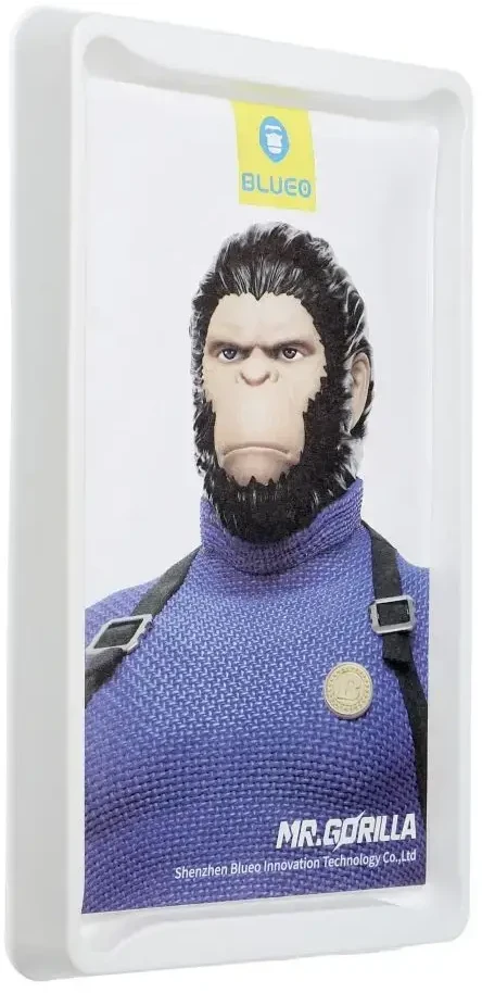 Blueo 5D Mr. Monkey Glass - skirtas Samsung Galaxy A14 4G / A14 5G juodas (Strong Lite)