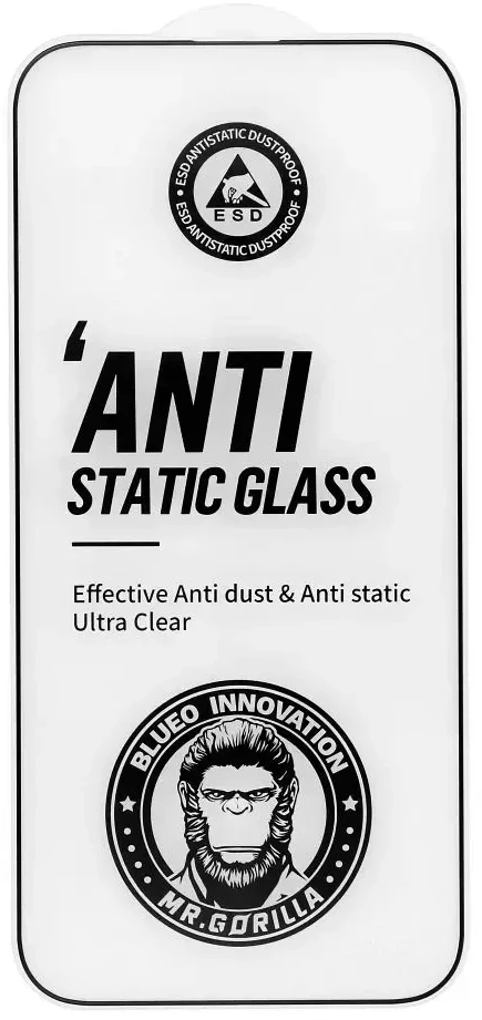 Blueo LCD apsauginis stikliukas 5D Mr. Monkey Glass (Strong Lite) Samsung S936 S25 Plus juodas