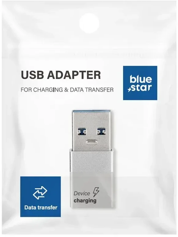 BlueStar Adapteris Type C to USB A 3.0 Blue Star - baltas