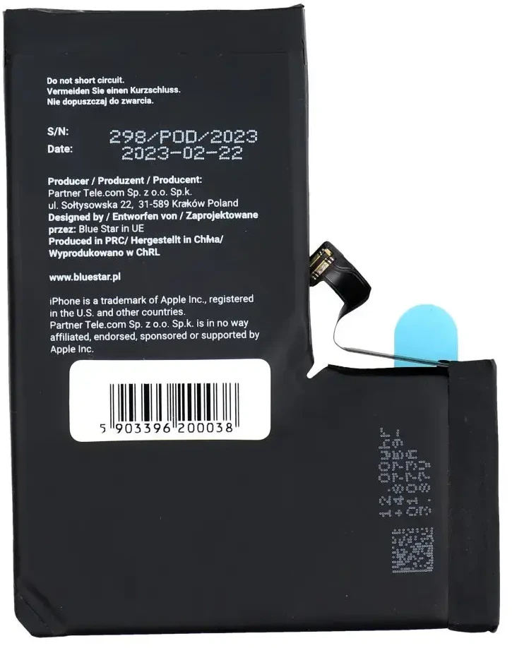 BlueStar iPhone 13 PRO baterija 3095 mAh Blue Star HQ