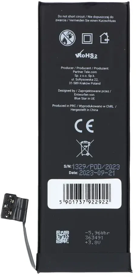 BlueStar iPhone 5S 1560 mAh Blue Star aukštos kokybės baterija